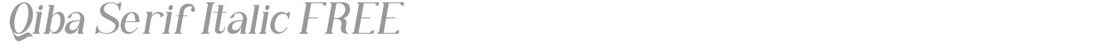 Qiba Serif font preview